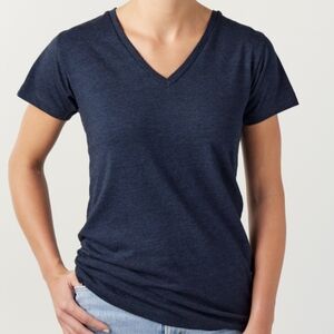 Mossimo Supply Co. Dark Blue V-Neck Tee